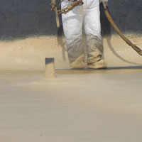 seamless, protective Concord foam roofing